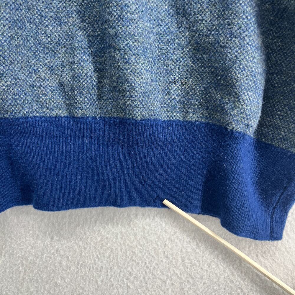 BRYANT OF SCOTLAND Sweater Mens M Lambswool Jumper Crewneck Pullover Blue VTG - Picture 12 of 13